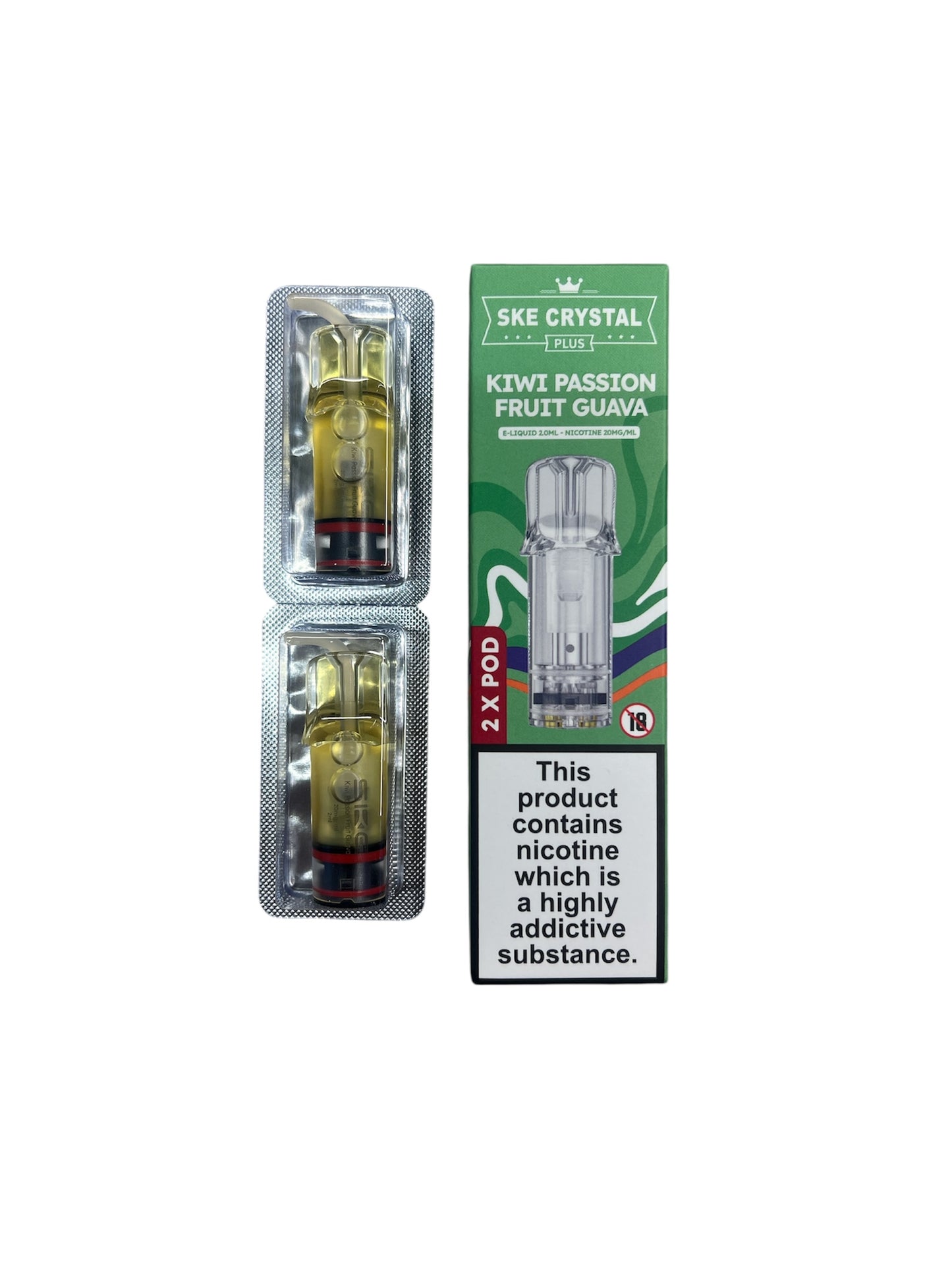 SKE Crystal Plus Pre Filled pods | Choose Flavour | 2 FOR £10 | 2 X 600 Puff per Pod