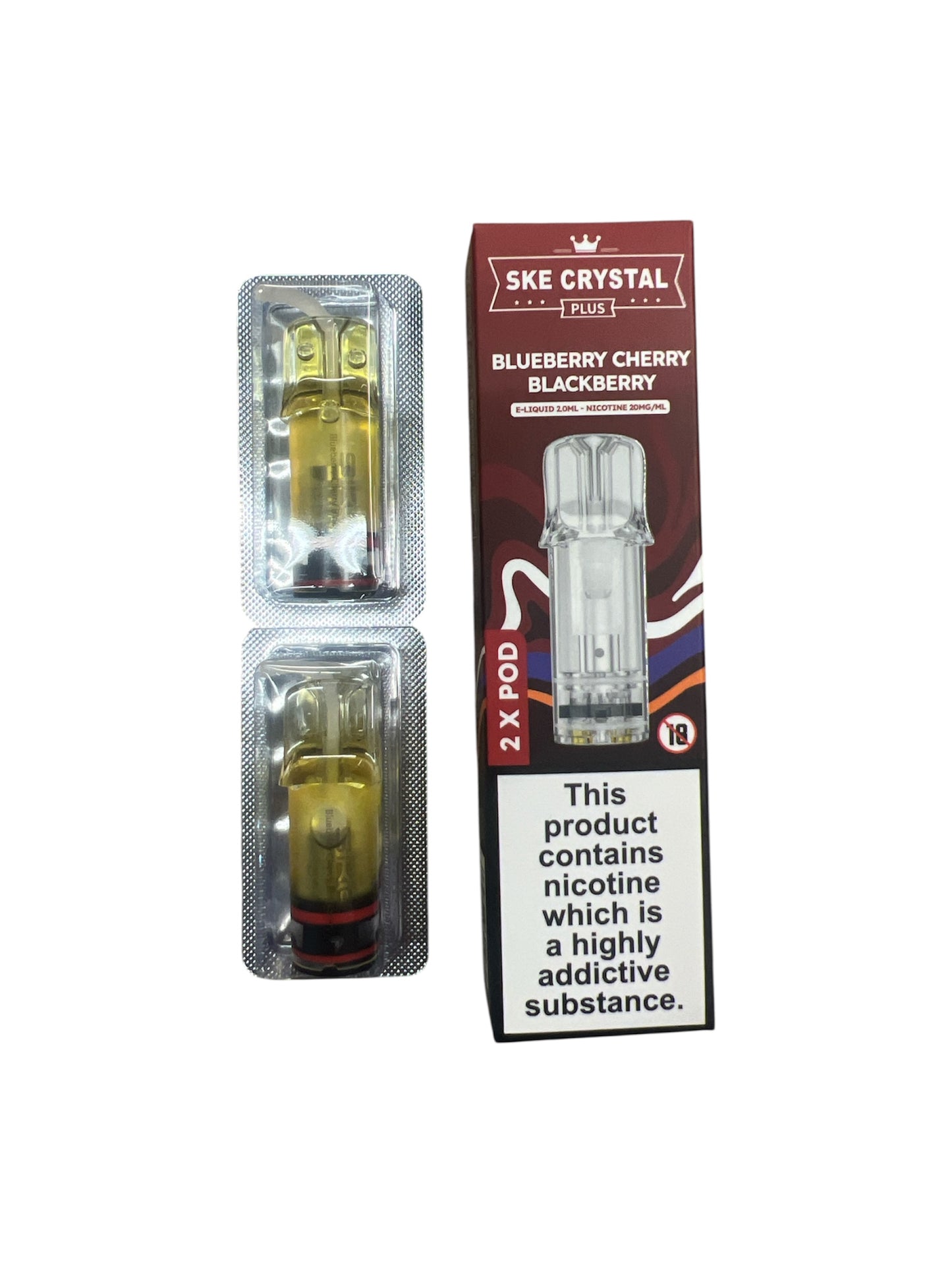 SKE Crystal Plus Pre Filled pods | Choose Flavour | 2 FOR £10 | 2 X 600 Puff per Pod