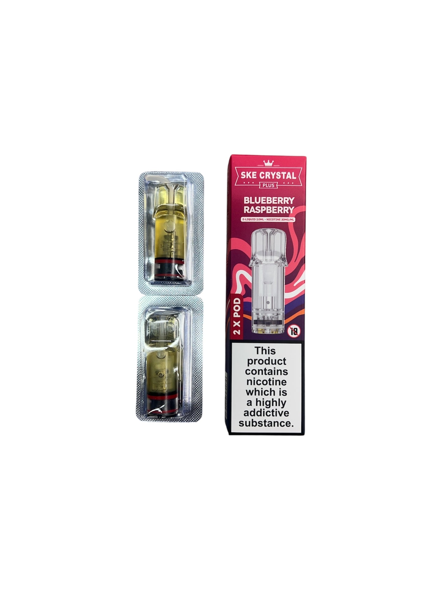 SKE Crystal Plus Pre Filled pods | Choose Flavour | 2 FOR £10 | 2 X 600 Puff per Pod