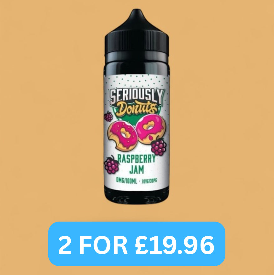 Doozy Seriously Donuts Raspberry Jam 100ML Shortfill