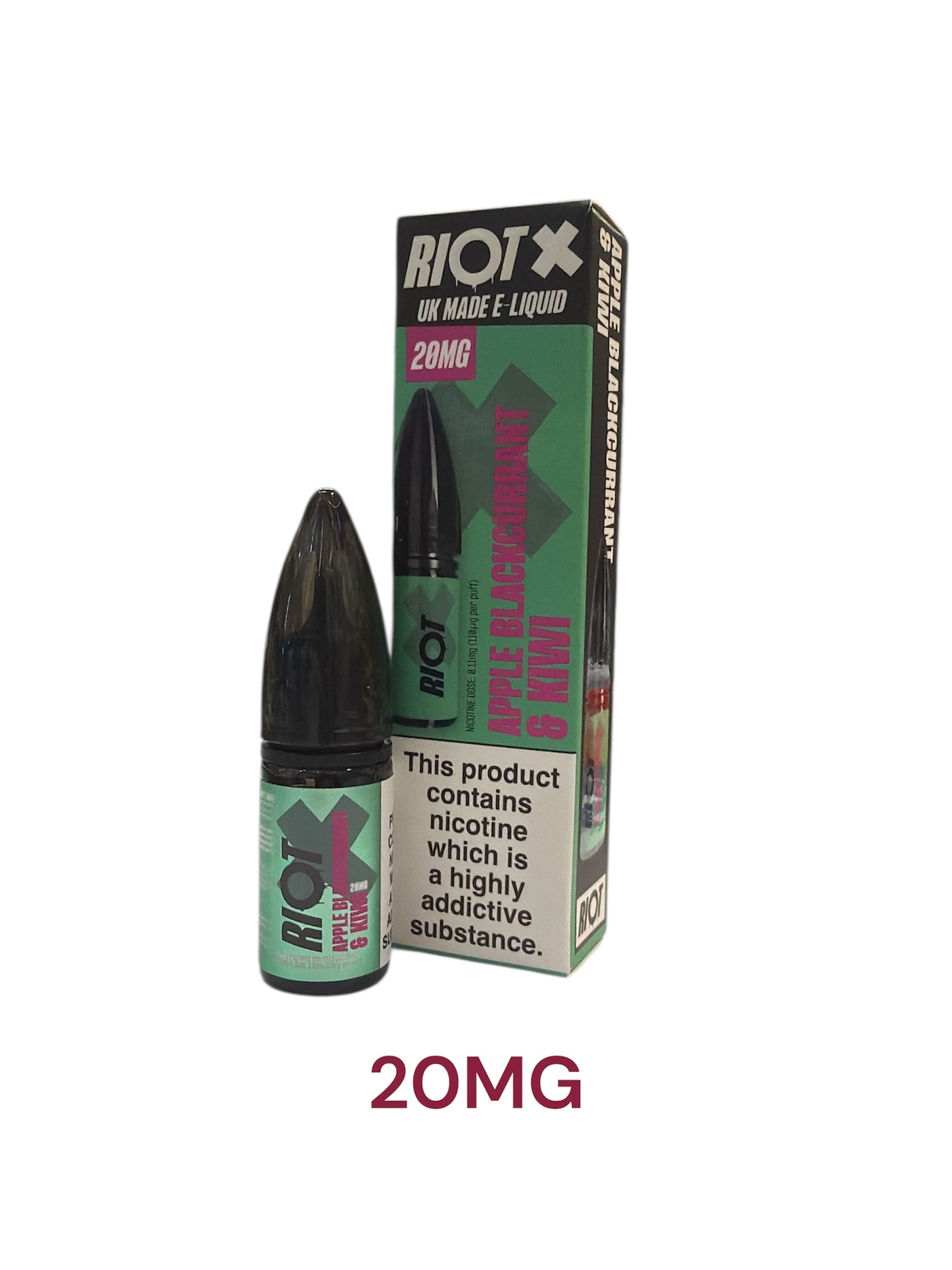 Riot X Liquid 10ML Apple Blackcurrant & Kiwi 50pg 50vg