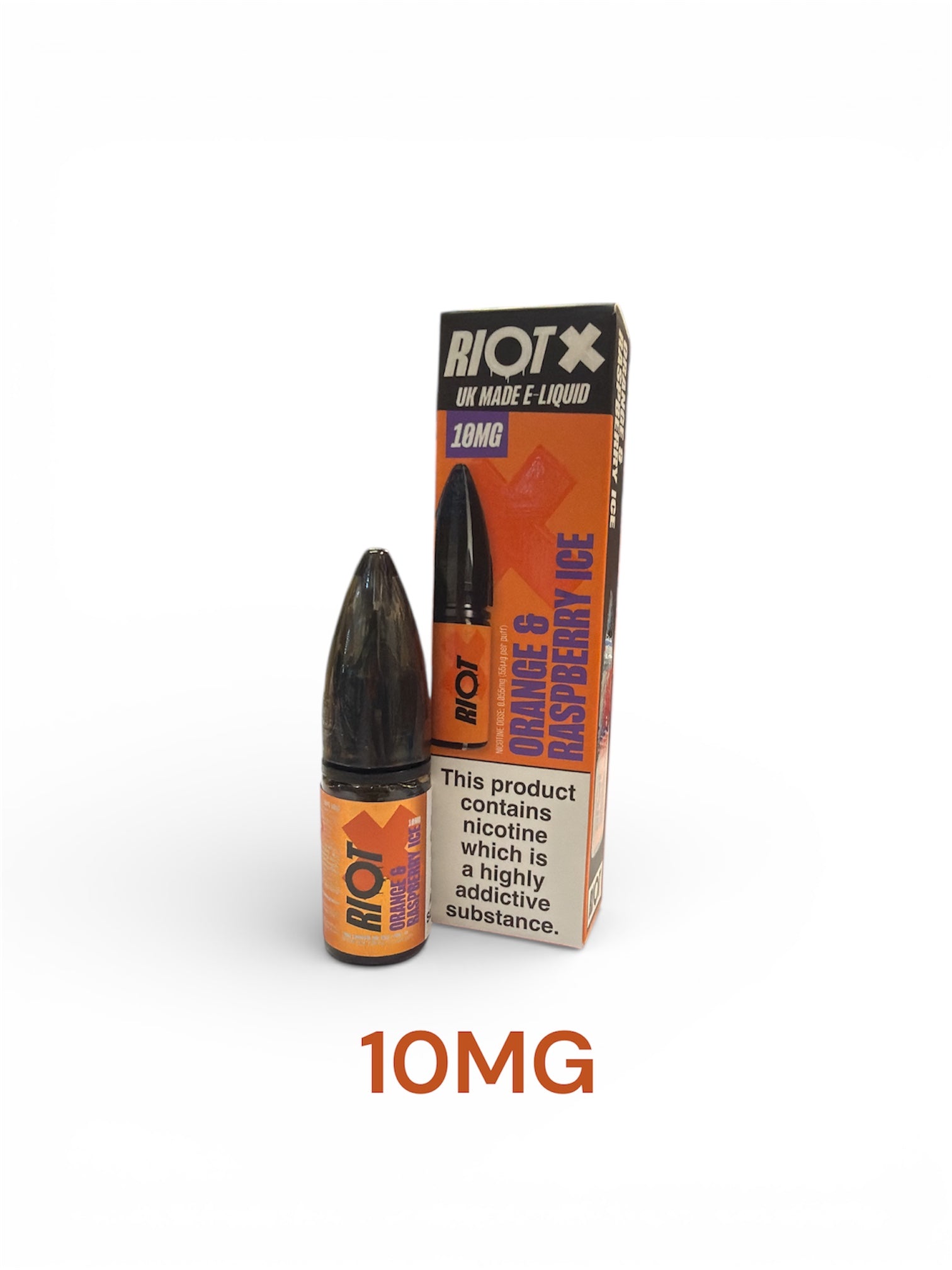 Riot X Orange & Raspberry Ice 10ML 50pg 50vg