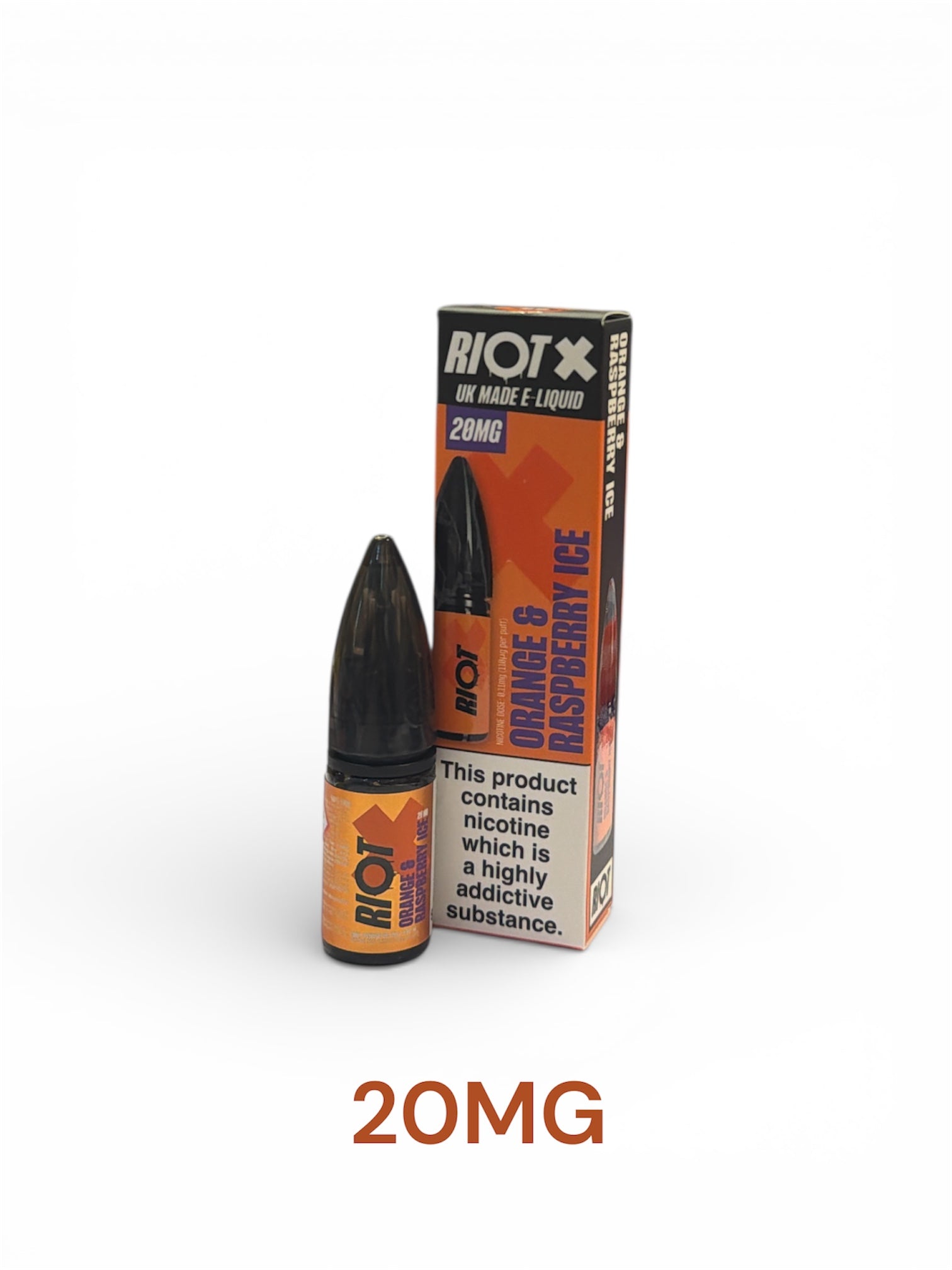 Riot X Orange & Raspberry Ice 10ML 50pg 50vg