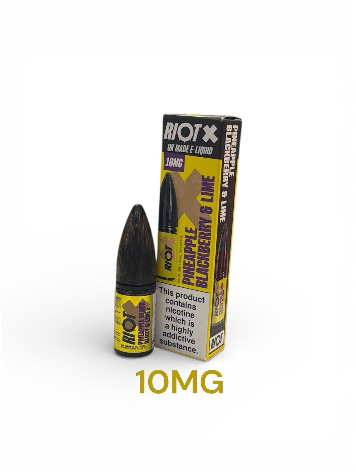 Riot X Pineapple Blackberry & Lime 10ML 50pg 50vg