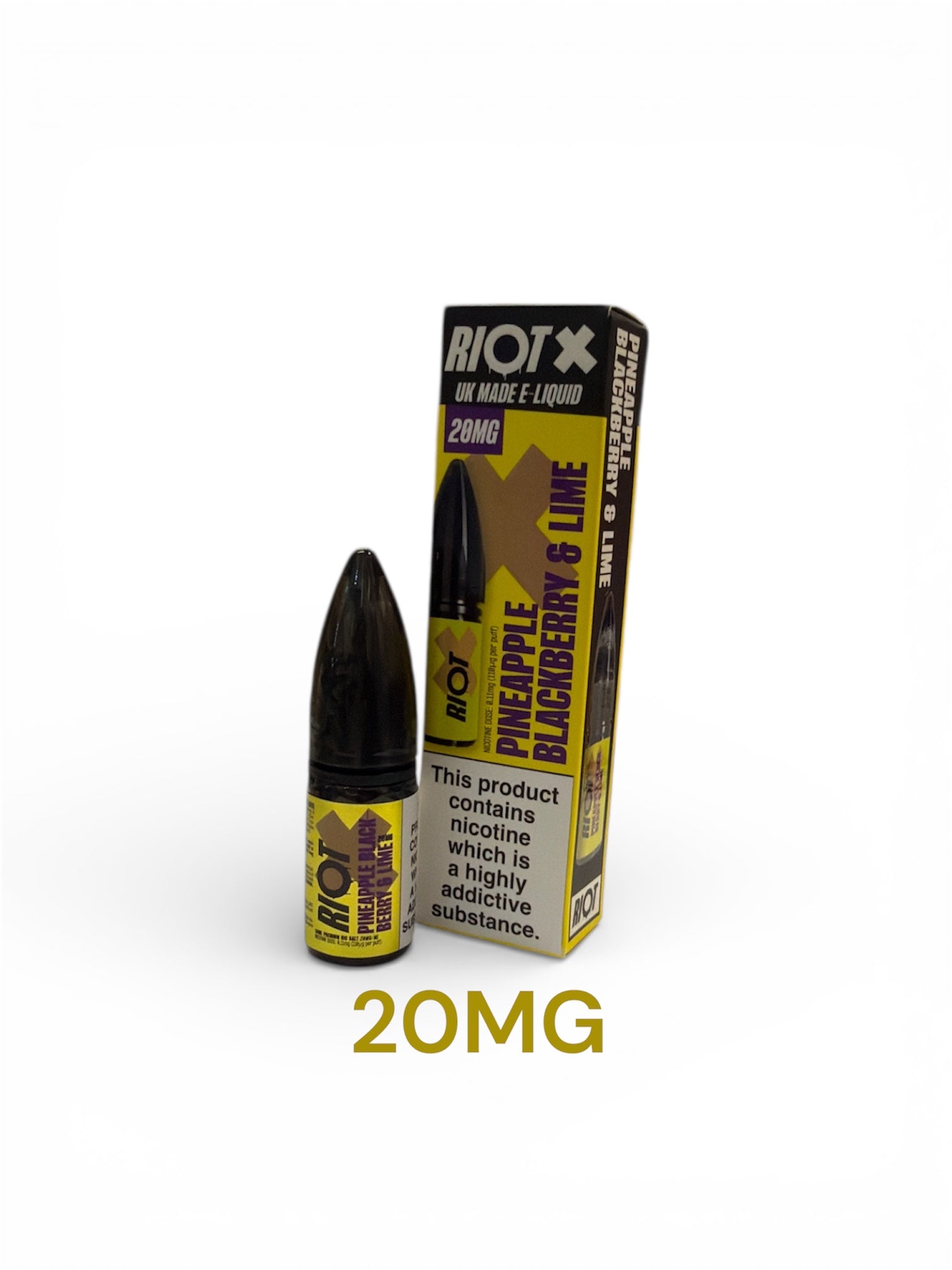Riot X Pineapple Blackberry & Lime 10ML 50pg 50vg