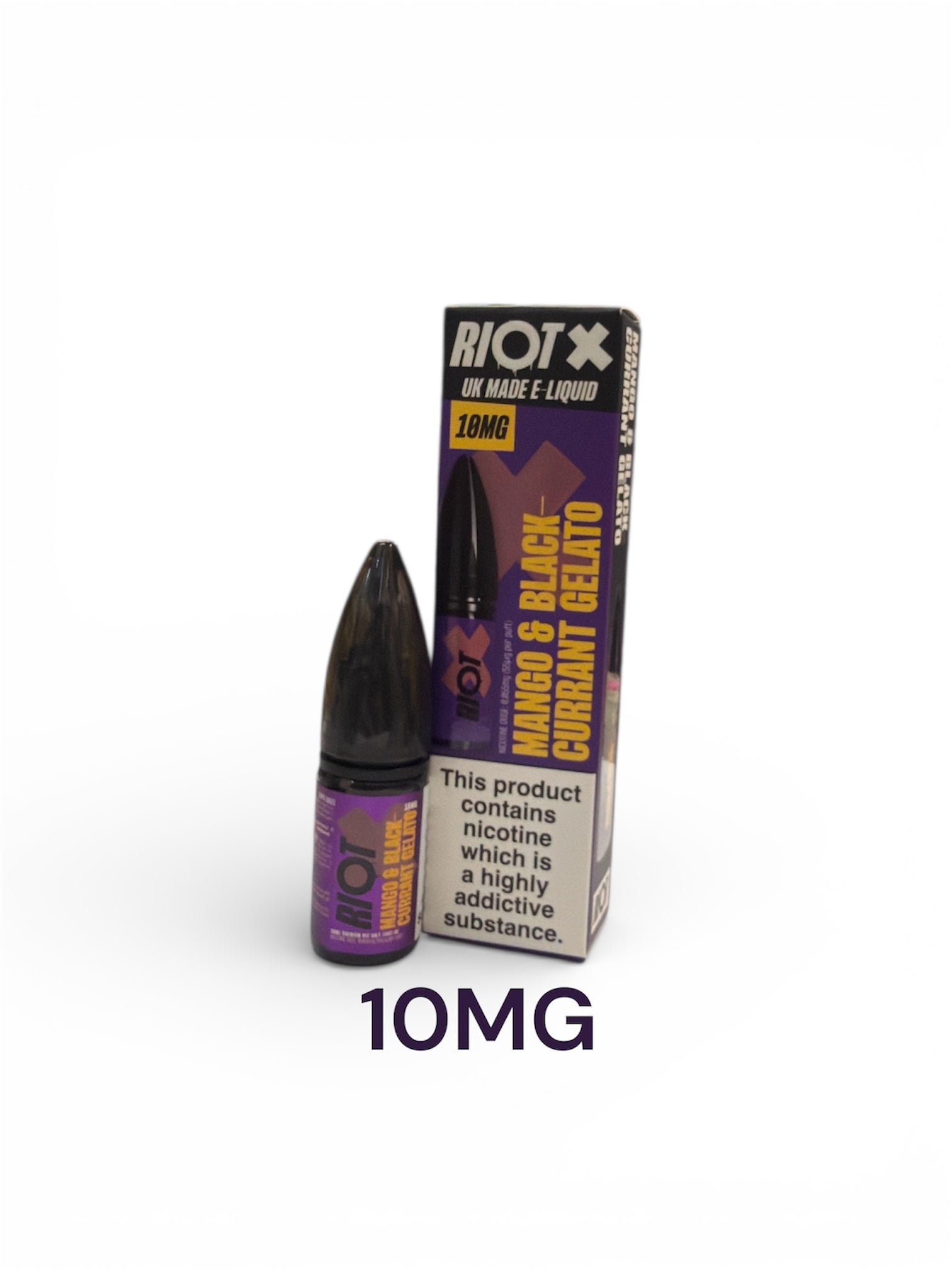 Riot X Mango Blackcurrant Gelato 10ML 50pg 50vg