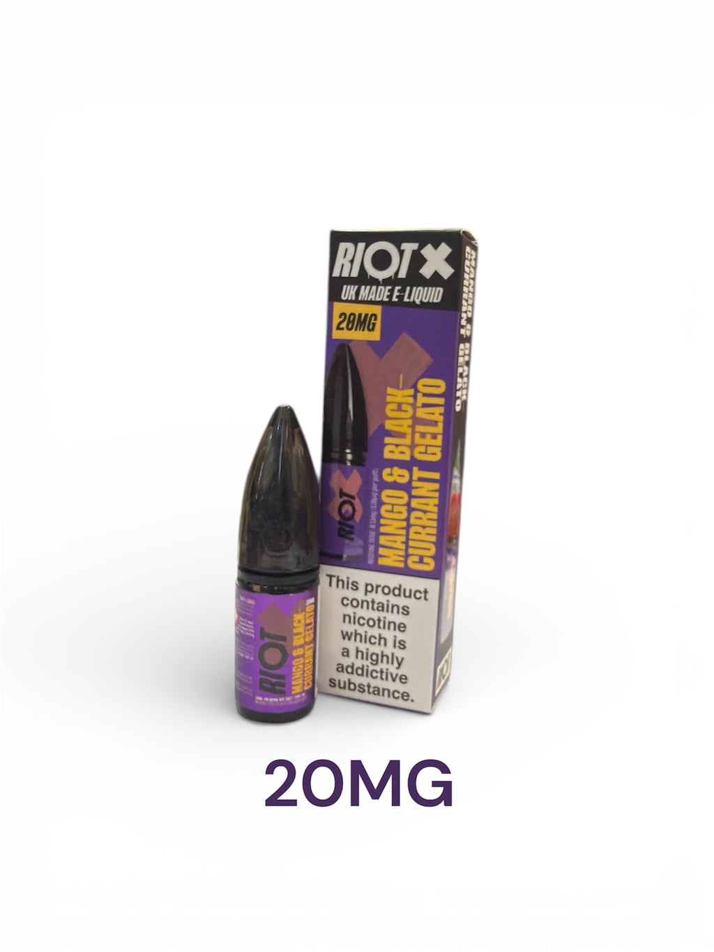 Riot X Mango Blackcurrant Gelato 10ML 50pg 50vg