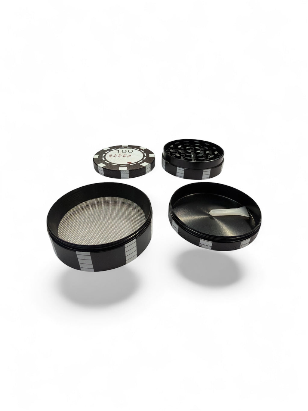 Casino Chip Tobacco Grinder 4 Tier