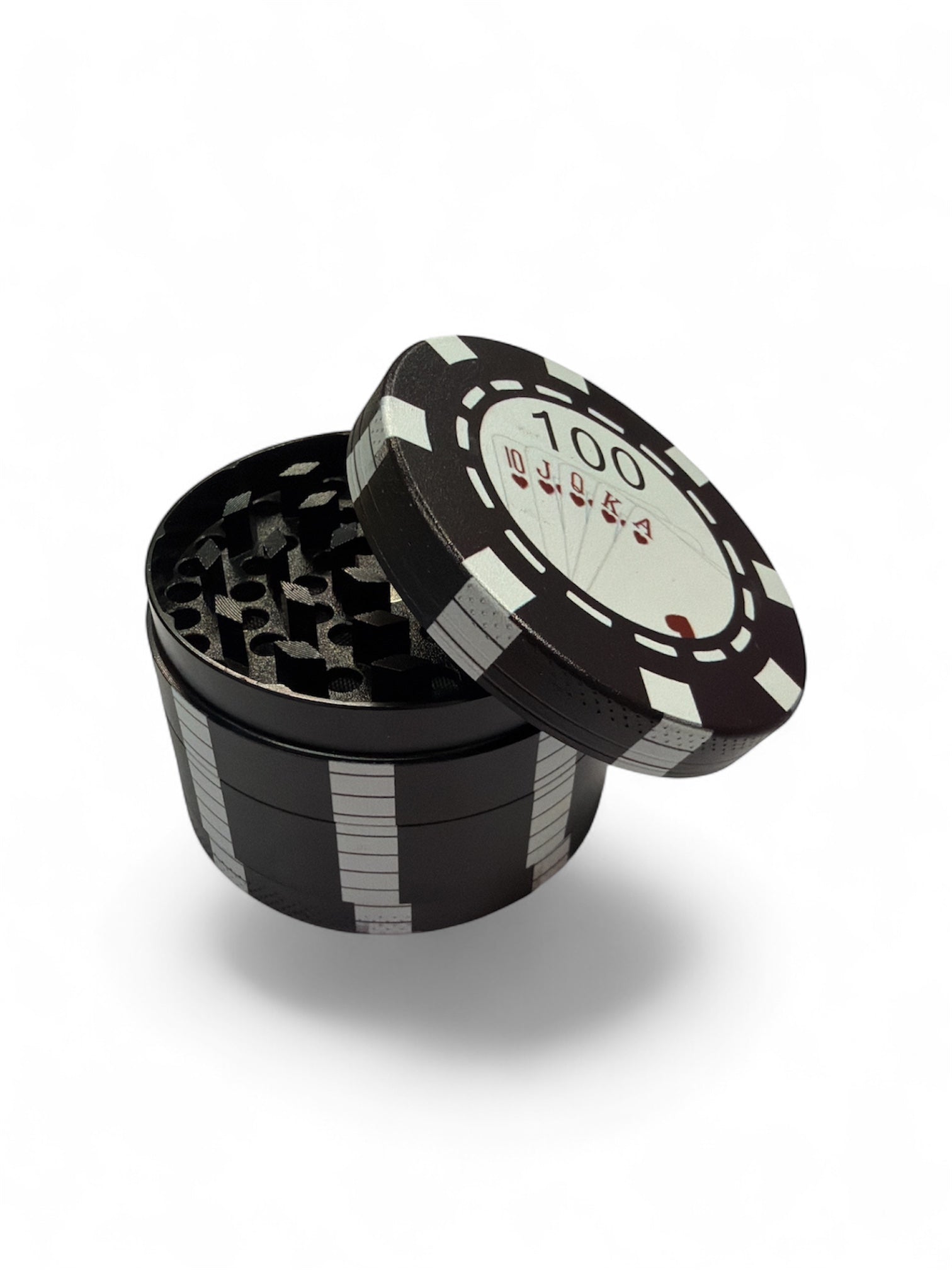 Casino Chip Tobacco Grinder 4 Tier