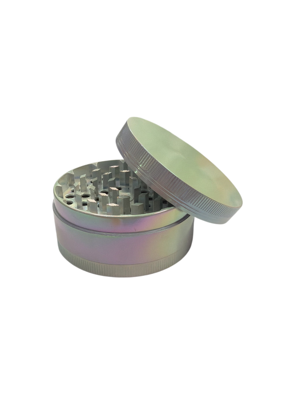 Pearl White Metal Tobacco Grinder