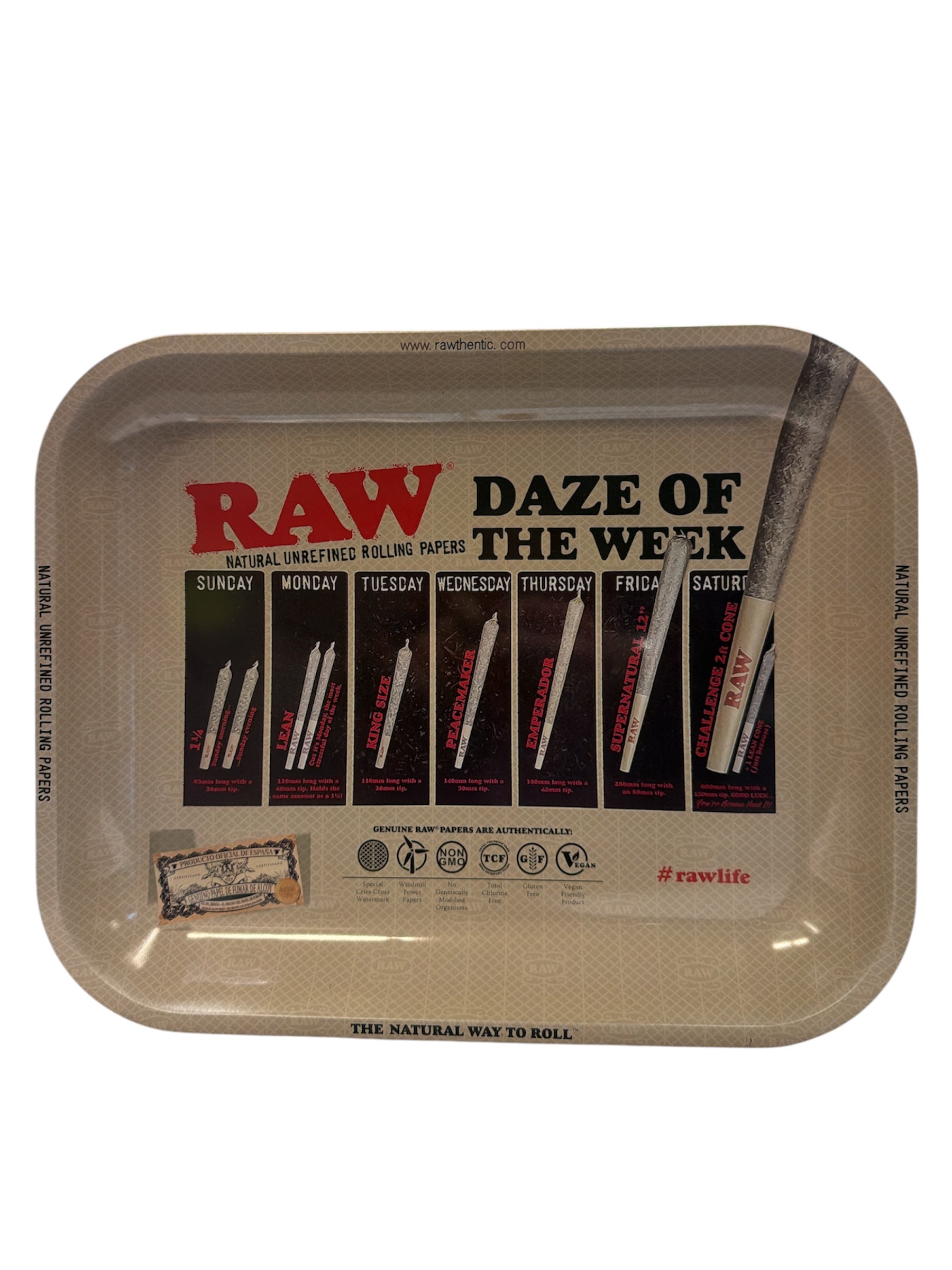 Raw Rolling Tray Large Daze Of The Week