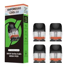 Vaporesso XROS 0.6Ω Replacement Pods – Mesh Coil, Leak-Resistant 4 Pack