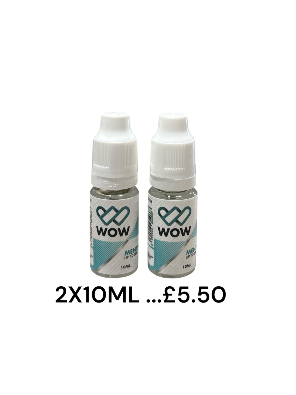 Wow Cigarette Menthol Drops 10ml x2