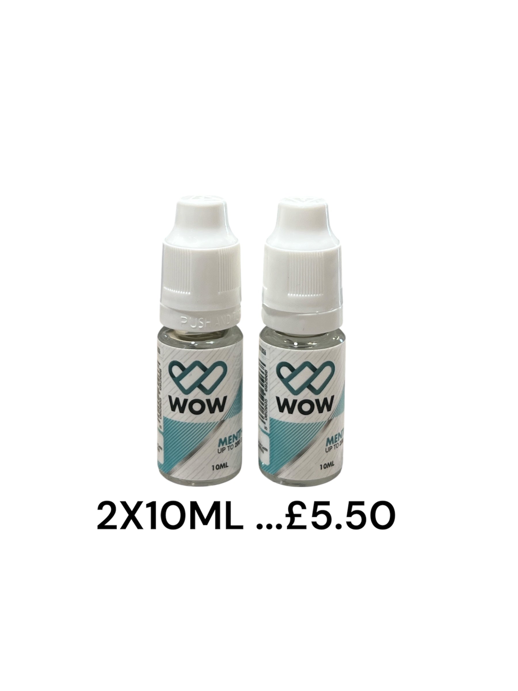 Wow Cigarette Menthol Drops 10ml x2