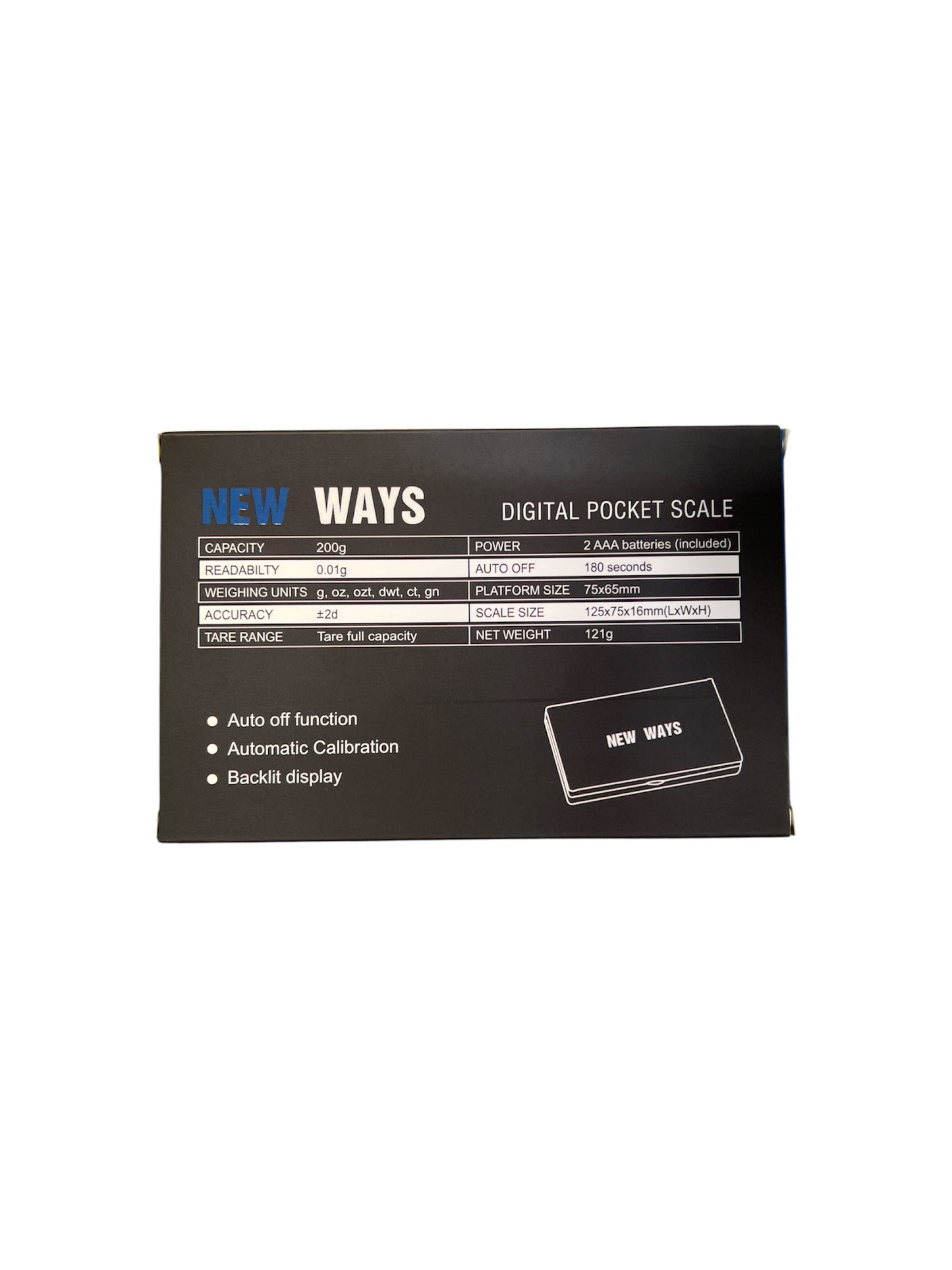 New Ways NW200S 0.01 x200g Kitchen / Jewellery Scale