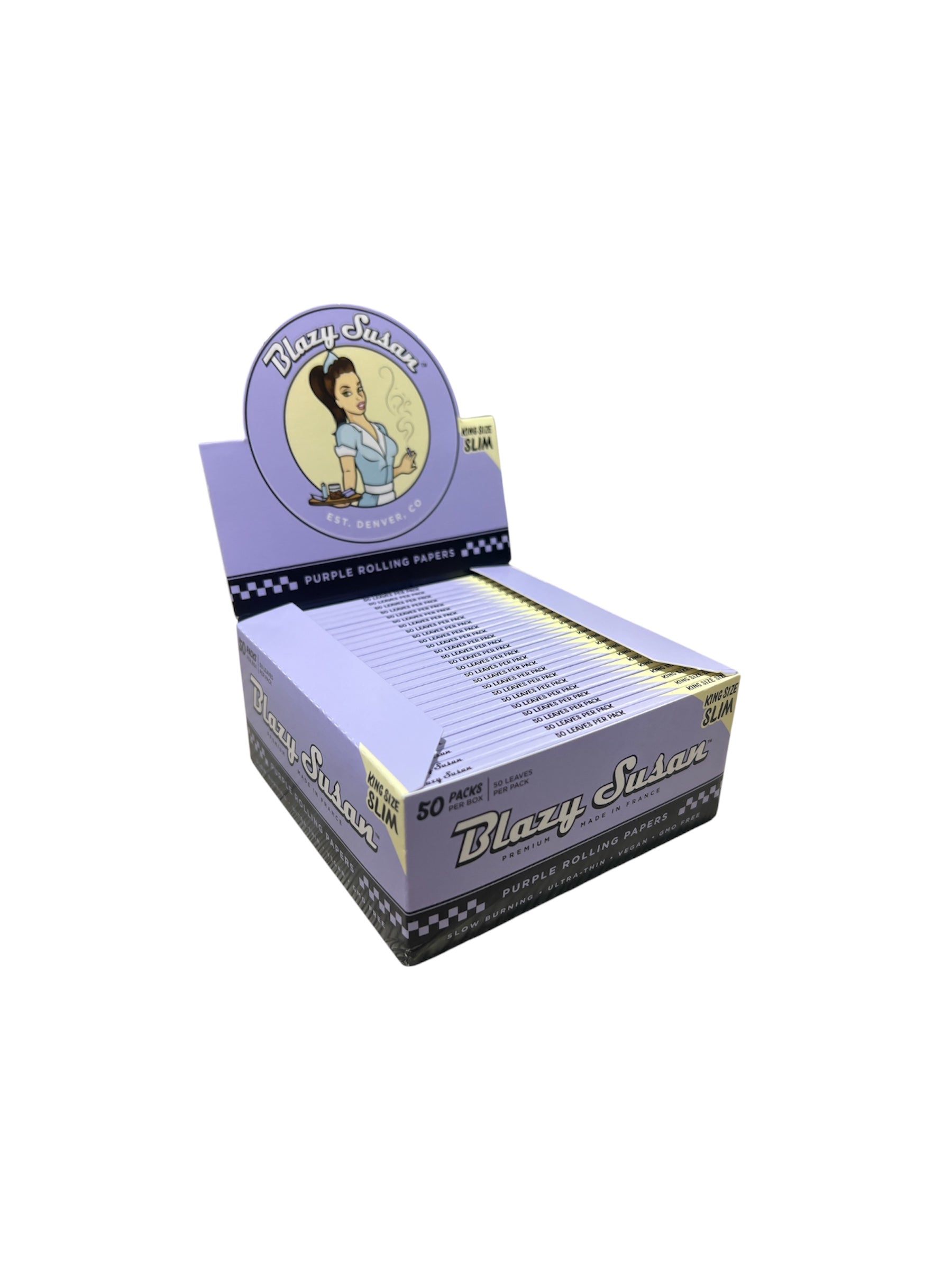 Blazy Susan Purple King Size Rolling Papers 3 | 5 | Box