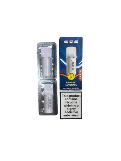 SKE Crystal PRO|Blue Razz Lemonade|2 For £10| 2 x 600 Puff Pre-filled Vape Pods ONLY