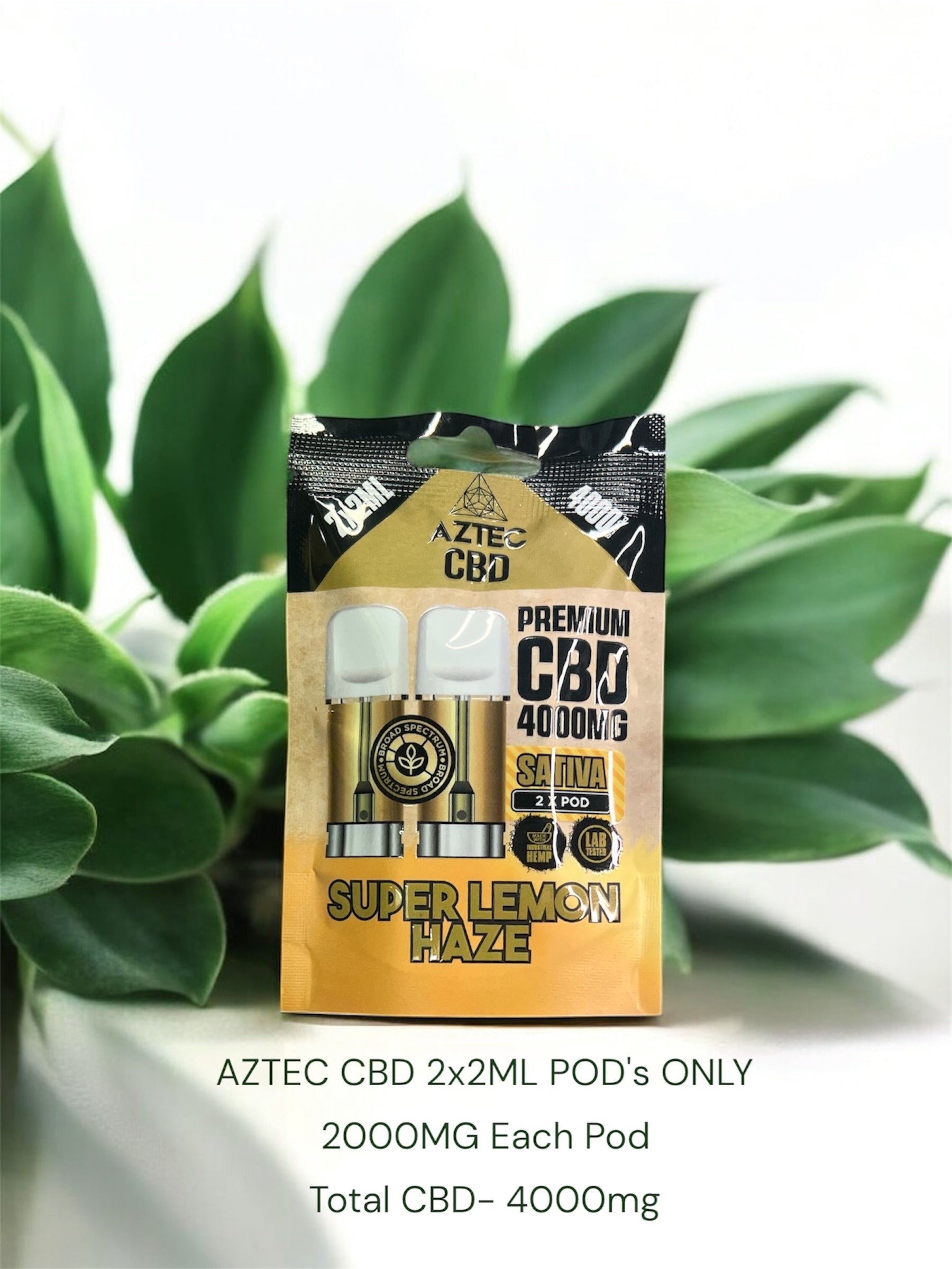 Aztec CBD Pod Refill 4000mg | Super Lemon Haze